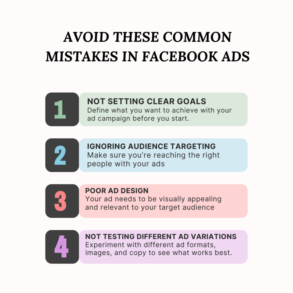 Avoid these 4 Common Mistakes in Facebook Advertising